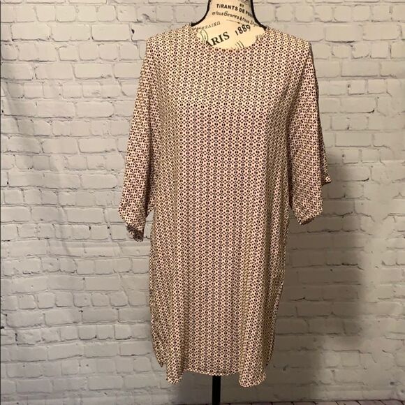 Zara - tunic - tan and black size medium - Picture 1 of 8